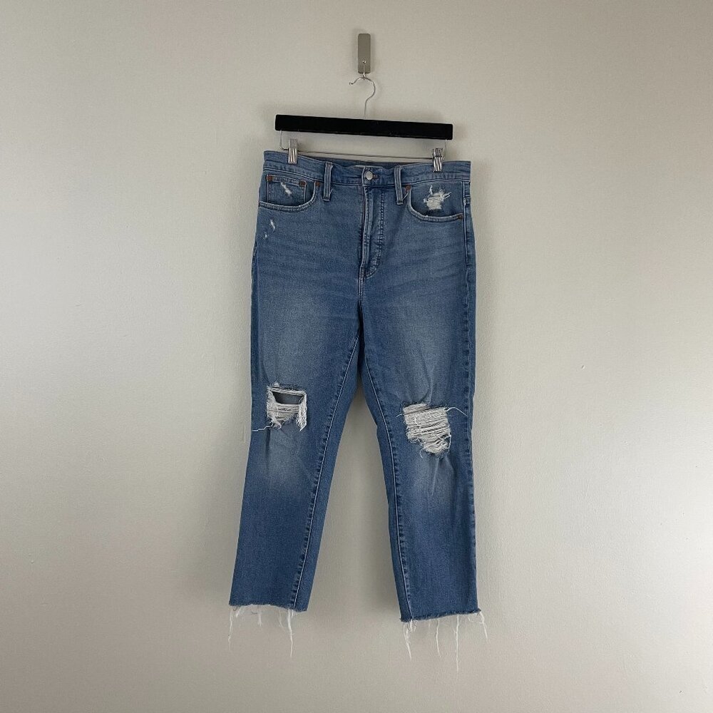 Madewell The Perfect Vintage Jeans in Distressed Denman Wash Size 30